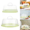 Pie Cake Carrier with Lid Multipurpose Muffin Tart Cookie Dessert Keeper Cake Stand for Picnic Party Cookies Cupcake Kitchen 3