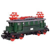MOC City Creative DR-Baureihe E 44 Carrier Train Rail Building Blocks Bricks DIY Technical Toys for kids gifts 1