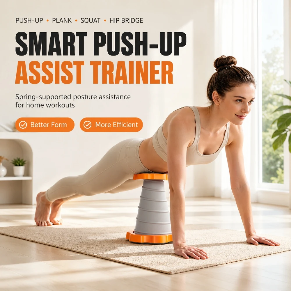 Automatic Rebound Push-Up Bar for Home Fitness and Workout Equipment