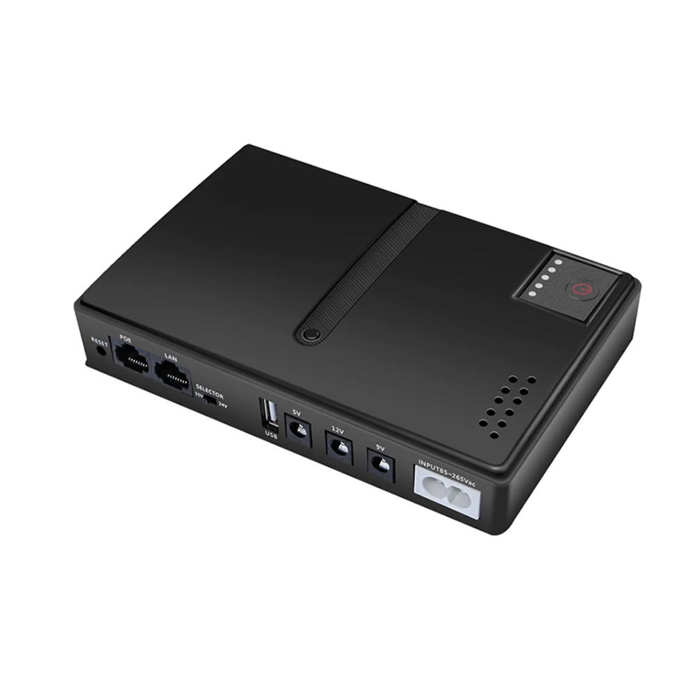 AC85-265V DC1018P Router 5V9V12V Optical Cat Monitor Backup Uninterruptible 10400Mah dc power supply portable ups mini ups Cell Phone UPS