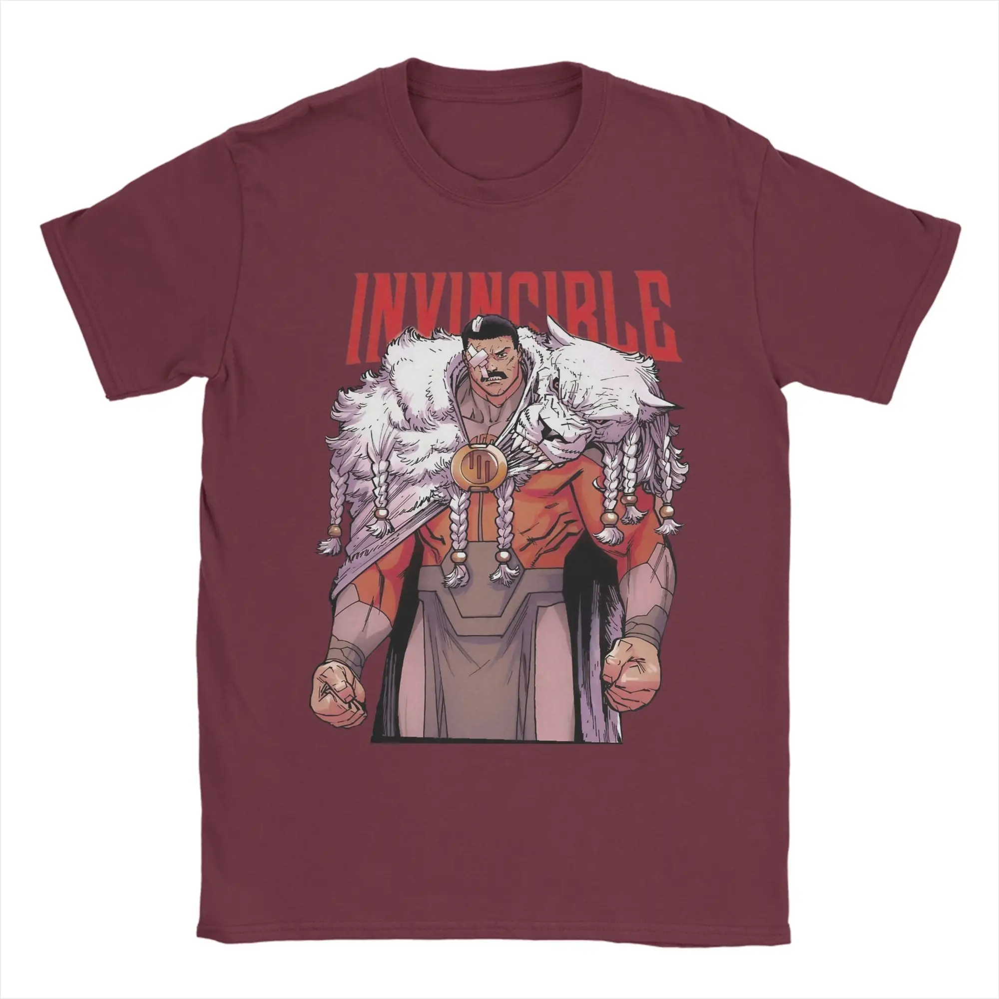 Men's Funny Pure Cotton Short Sleeve T-Shirt - Thragg Invincibles Grand Regent Design