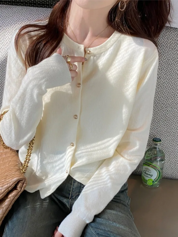 Women Long Sleeve Knitted Sweater Autumn Casual Top