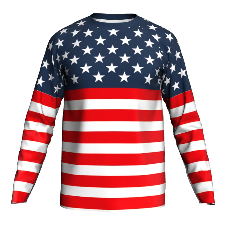 

4 Styles Camping Long Sleeve Motocross Downhill Clothing Road USA Jersey Bicycle Cycling Top Sport Wear Malliot Fishing Shirt