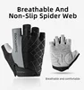 ROCKBROS Cycling Bike Gloves Half Finger Shockproof Breathable MTB Mountain Bicycle Sports Gloves Men Women Cycling Short Gloves 5