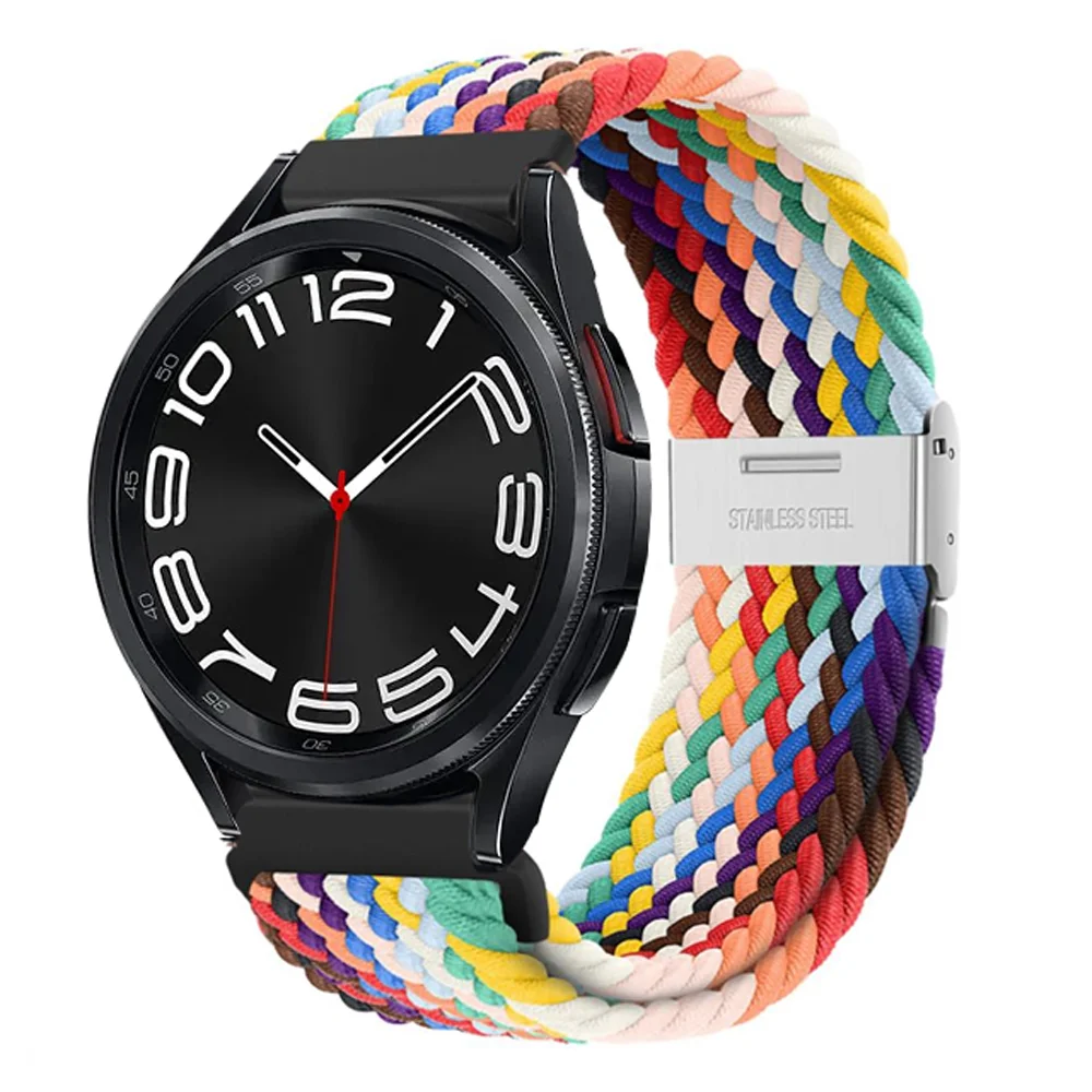 Braided Solo Loop Bracelet for Smartwatches – Adjustable 20mm/22mm Strap