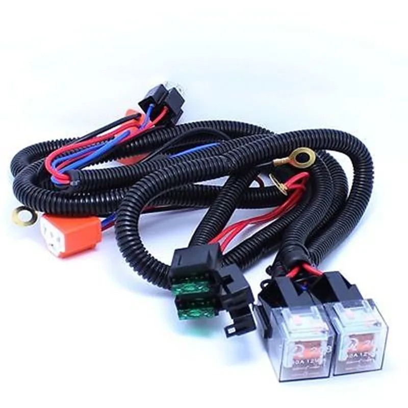 

1 set - H4+H4 Car increase brightness relay Extreme Headlight booster