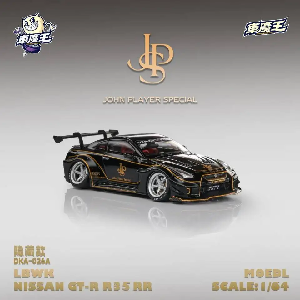 Pre-sale Demon King Auto 1:64 GTR35 RR Black/Gold JPS Painting Alloy Model Car 22 S9c7e58360dbf4cf49c834f5868a289368