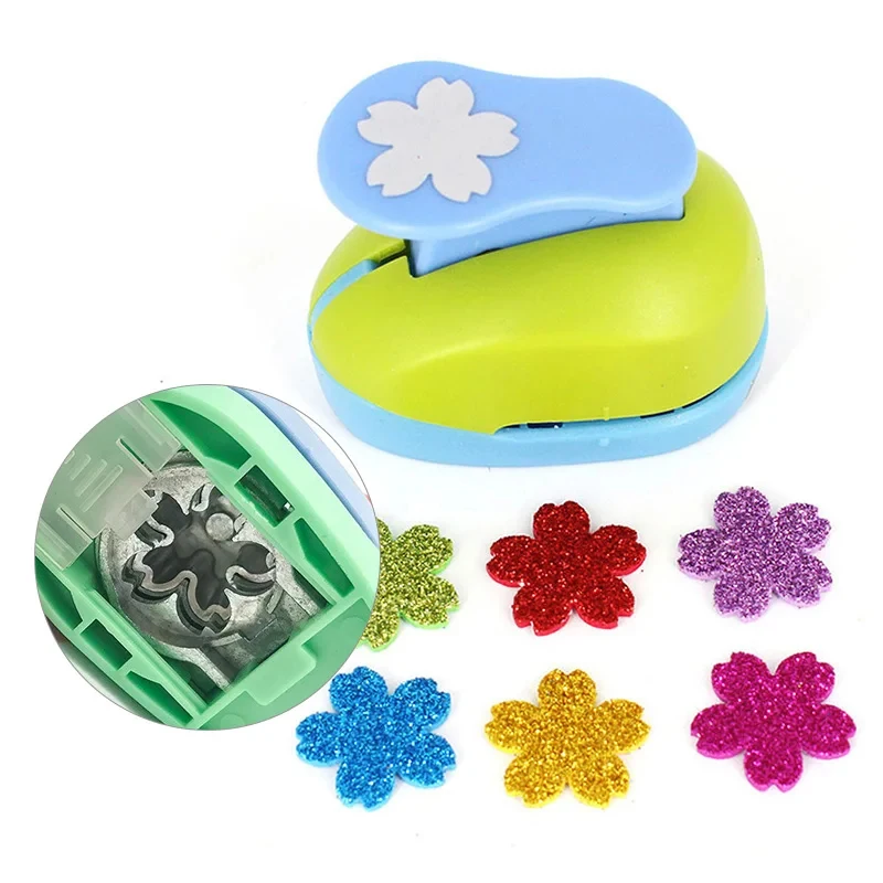 Paper Cutter Puncher Embossing Maker 5*3*4.5cm DIY Eva Foam Labor Saving Hole Punch 8mm paper cutter paper punch hole punching tools paper craft punch embossing maker