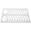 Eyebrow Template Practice Tool Shaping Mold Lip Stencil Stainless Steel Draw Board Metal Shape 4