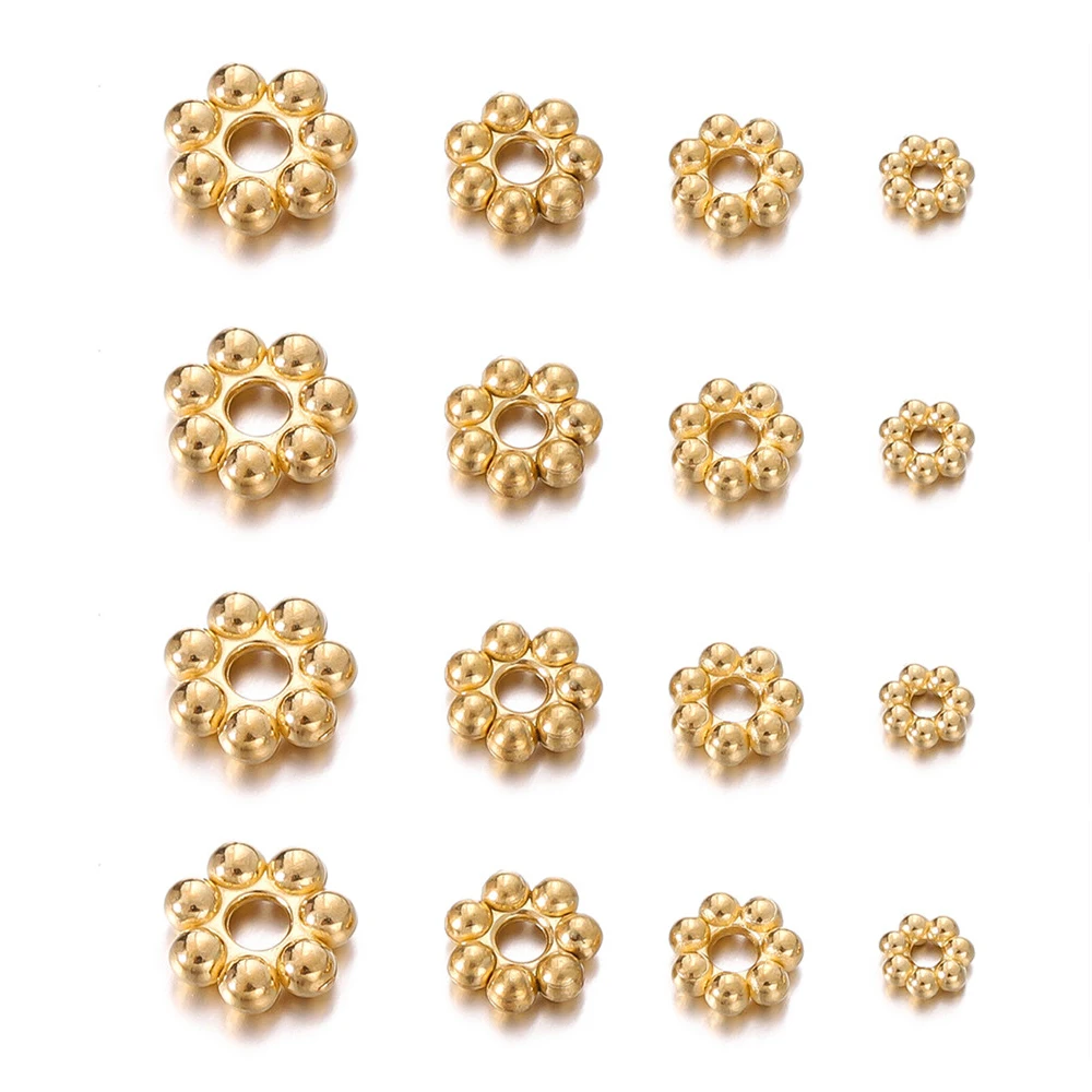 Unicraftale 4 Couleurs 80pcs Perles D'espacement Rondes De 3