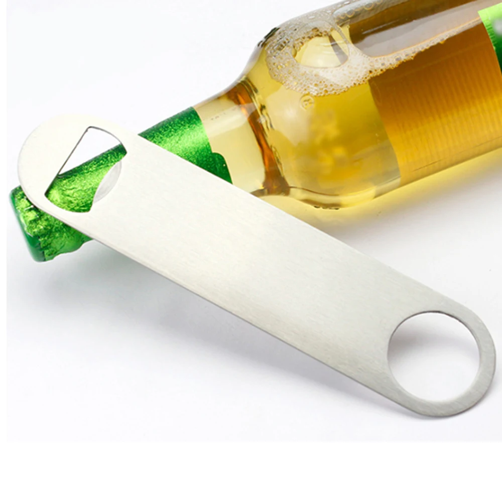 1 Pcs Sublimation Blank Beer Bottle Opener Silver Stainless Steel Flat  Bottle Opener for Kitchen Restaurant Bar Party Tools - AliExpress