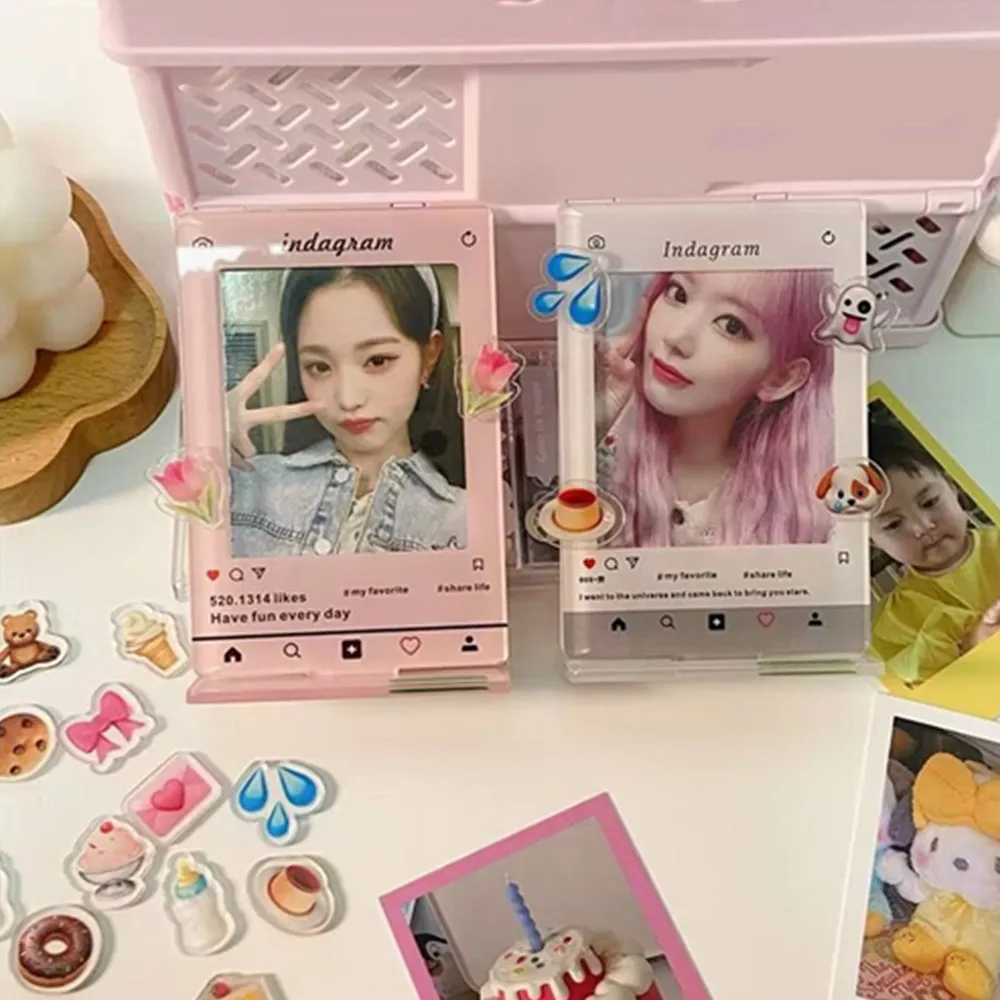

3inch Acrylic Photo Frame Idol Cards Display Stand Kpop Photocard Frame Holder Card Displaying Accessory Desktop Ornament