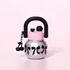 800ML Cute Water Bottle with Decoration, Dual Straws Design, Anti-Lipstick Stain, Detachable Travel Strap, Suitable for Girls 5