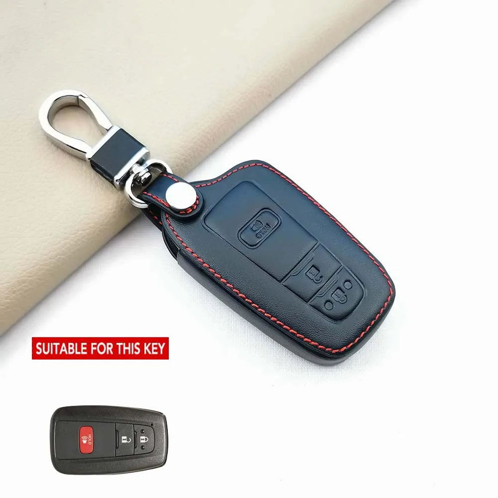 2 Buttons Car Key Cover Case For Prius Corolla Chr Prado Keychain Car  Accessories - Temu