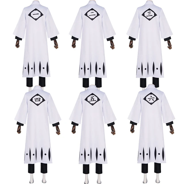 BLEACH-Anime Bleach Cosplay Traje, 4ª Divisão Capitão Kimono, Bleach  Uniforme Terno, Conjunto completo, Roupas de Halloween - AliExpress