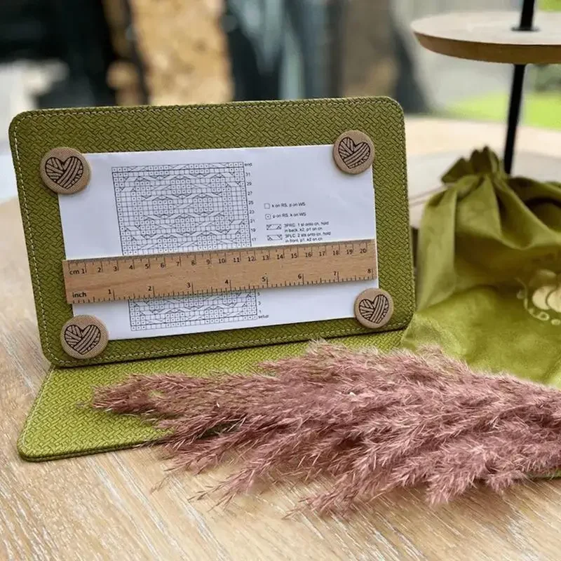 Crochet Chart Holder Crochet Pattern Keeper Easy To Use Foldable Portable Magnetic For Knitting