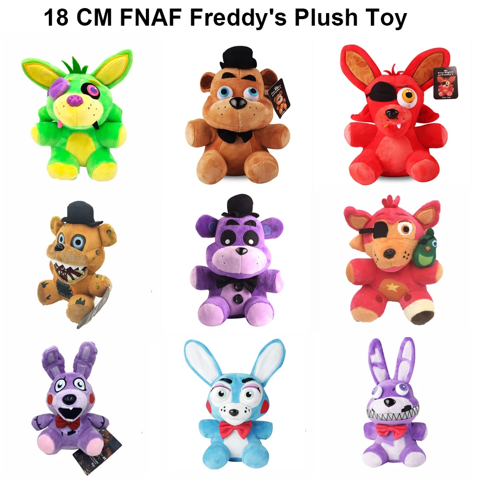 

Плюшевая кукла FNAF, 38 видов, 25 см, игрушка-Зверюшка, кролик Фокси, мягкая игрушка для детей, подарок на день рождения