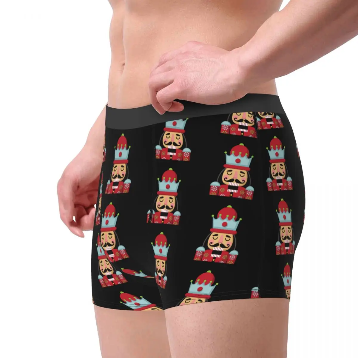 Nutcracker Boxer Shorts For Men 3D Print Male Cartoon Soldier Toy Christmas Gift Underwear Panties Briefs Breathbale Underpants 3