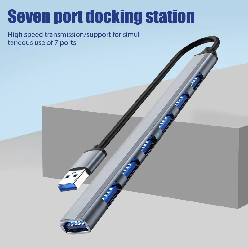 7Port-USB-3-0-Hub-USB-Hub-High-Speed-type-c-Splitter-For-PC-Computer ...