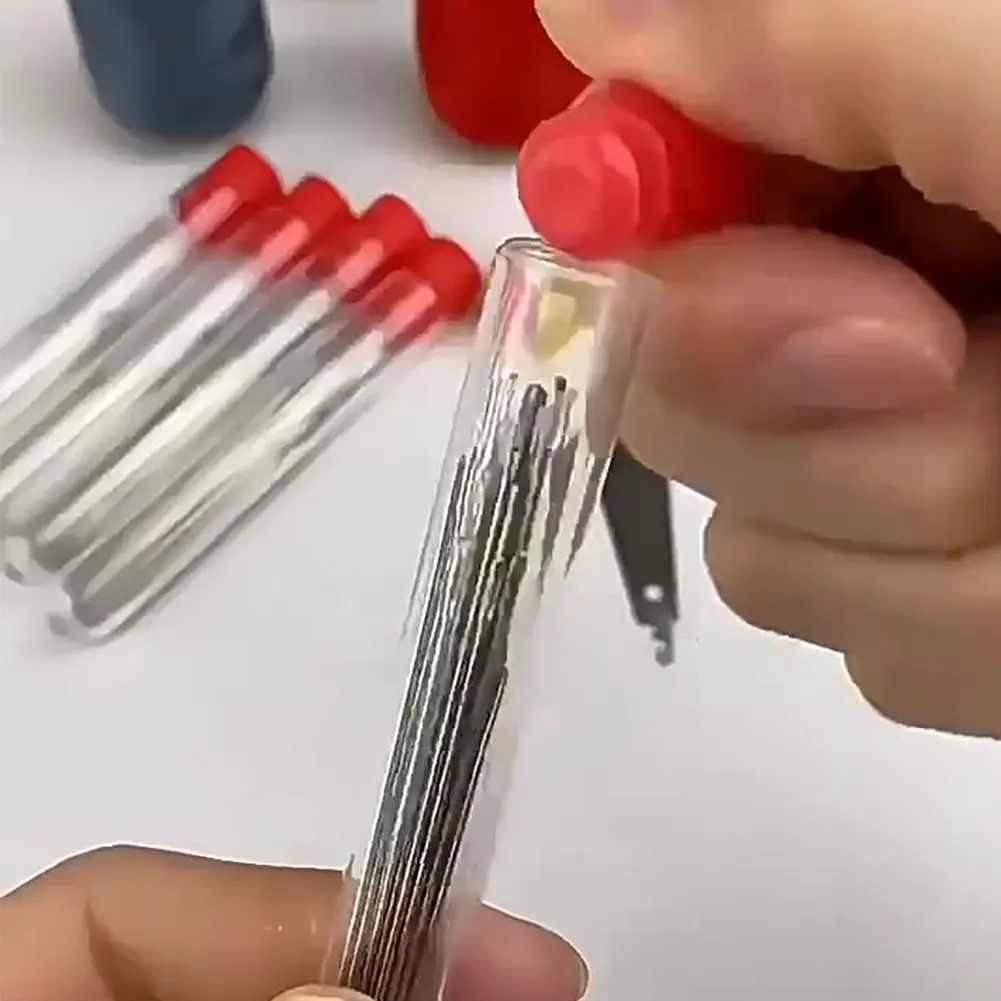 Large Eye Sew Needle Set with Thread Big Nose Steel Needle Kit Reusable DIY Basic Sewing Set for Craft & Sewing Production
