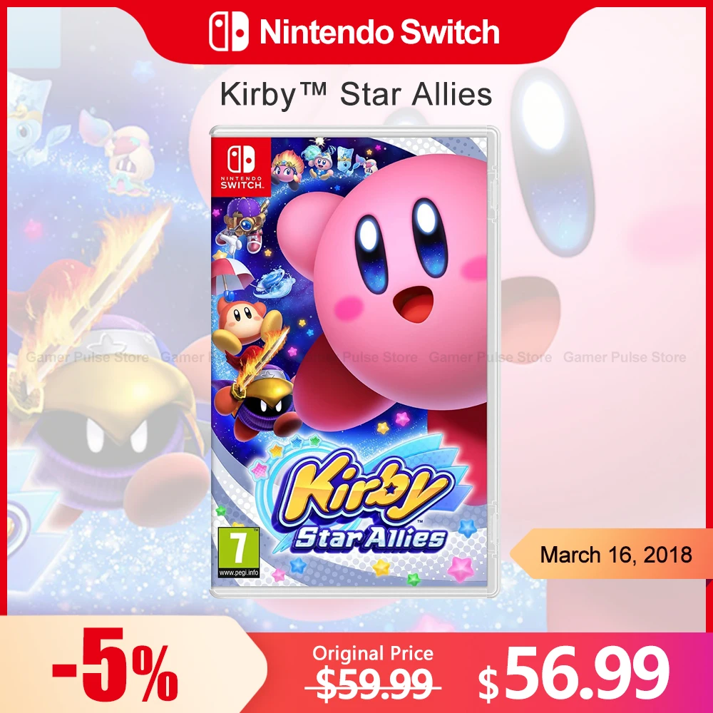 

Kirby Star Allies Nintendo Switch Game Deals 100% Official Original Physical Game Card Action Genre for Switch OLED Lite