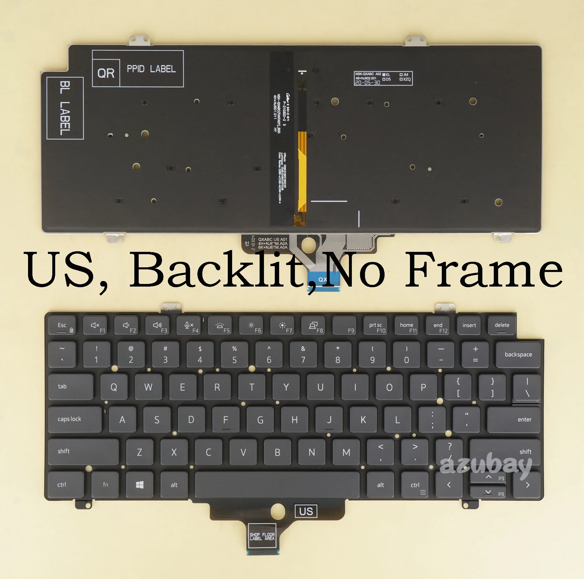 Clavier Français Original Dell Precision 7670 / 7680 / 7770 / 7780 Rétroéclairé Clavier Français Original Dell Precision 7670 / 7680 / 7770 / 7780 Rétroéclairé