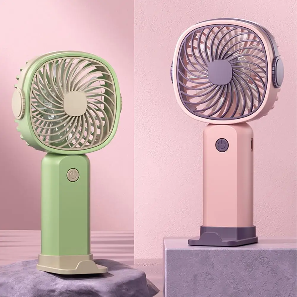 

️ Phone Holder Mini Portable Fan Powerful Rechargeable Bladeless Fans Ultra-quiet Personal Hand Fan Small Pocket Hand-held Fan