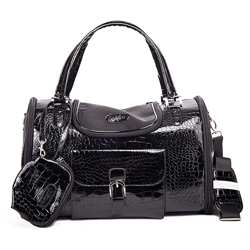 Portable Outdoor Pet Cat Dog Carrier Bag with Purse Leather Travel Small Dog Chihuahua Teddy Carrying Bag Handbag pet carrier bag pet carrying bag