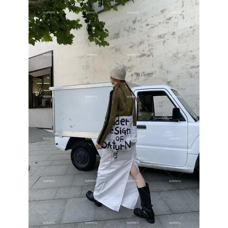 Shoulder Bag Nylon Cool Handsome South NEW Simple Personality Graffiti Letter Printed Large Capacity Daily Casual Crossbody Bag