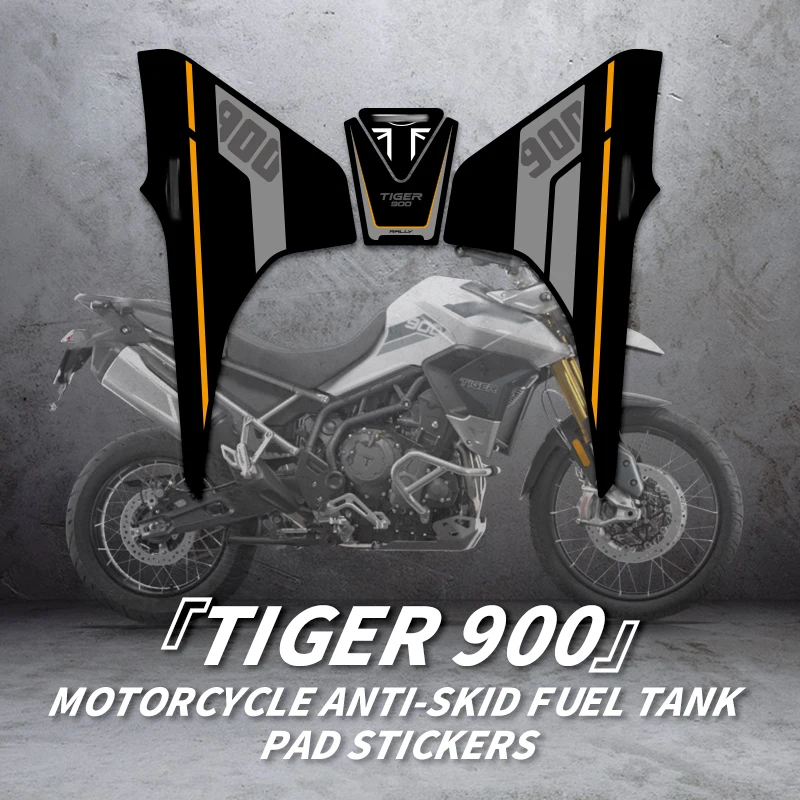 For TRIUMPH TIGER 900 Motorcycle Accessories Gas Tank Decoration 3M Back Glue Decals Of Fuel Tank Protective Stickers Kits diy glue dripping mold geometric hairpin decoration mold light barrette silicone mold with hair clip accessories dropship