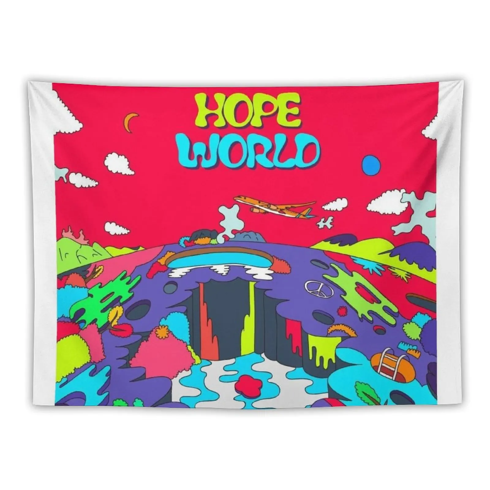 

HOPE WORLD- JHOPE Tapestry Room Decor Room Decoration Korean Style Funny Tapestry