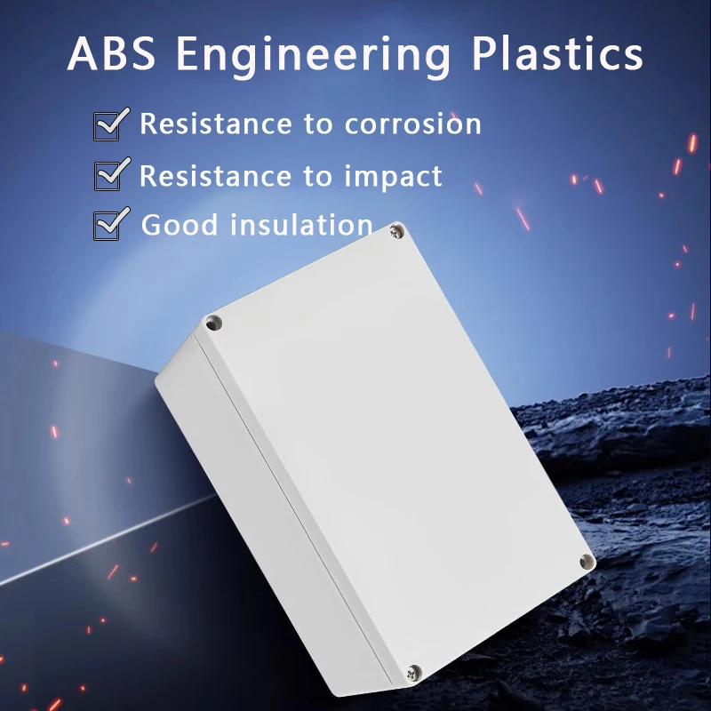 Waterproof IP67 Outdoor Electronic Housing Enclosure in Durable ABS Plastic