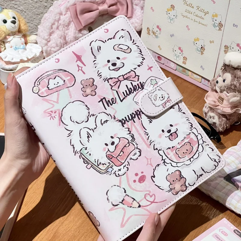 Puppy binder A5 PU leather photocard holder Kpop Idol 3inch photo sculpture book loose leaf album