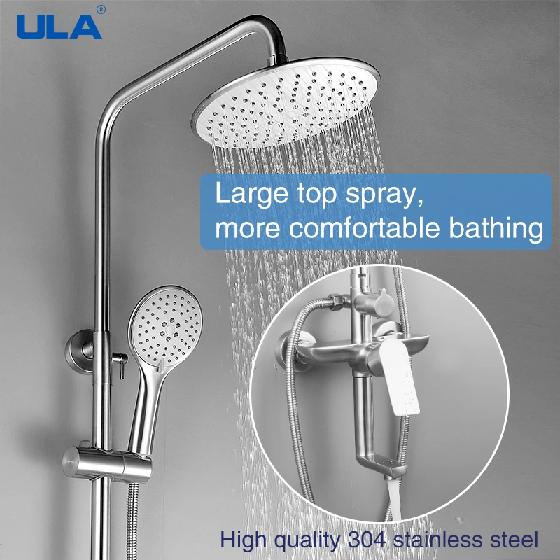 

Смеситель для душа из нержавеющей стали с дождевой насадкой