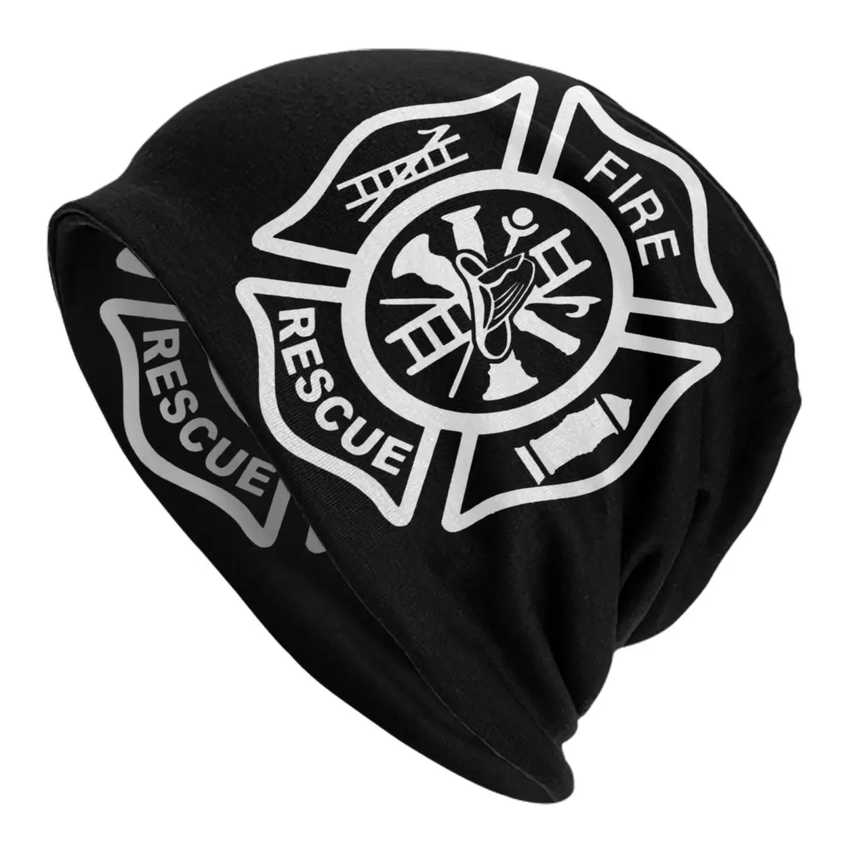 

Fire Rescue Firefighter Skullies Beanies Caps Unisex Winter Warm Knit Hat Men Women Hip Hop Adult Bonnet Hats Outdoor Ski Cap