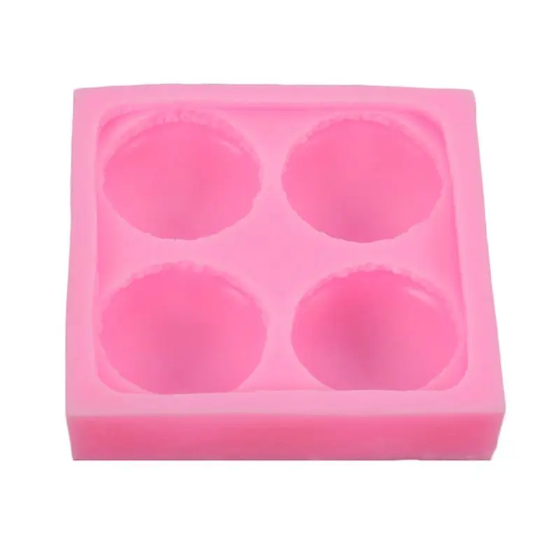 4 Cavity Macarons Shaped Silicone Mold Cake Decorating Baking Moulds Material For Home Kitchen Bakery Cookie Decor Tools L21A