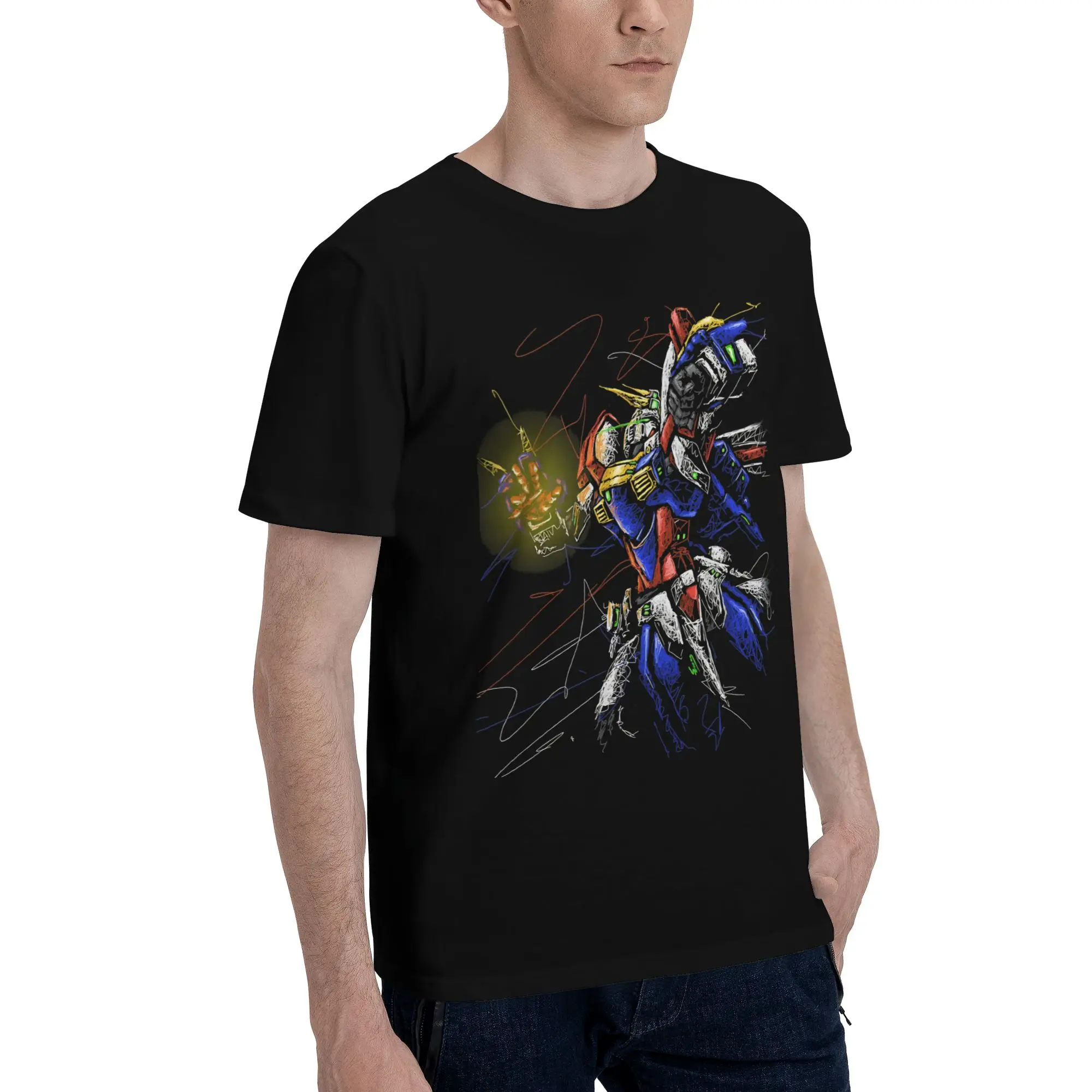 Gundam Graphic 100% Cotton Funny T-Shirt