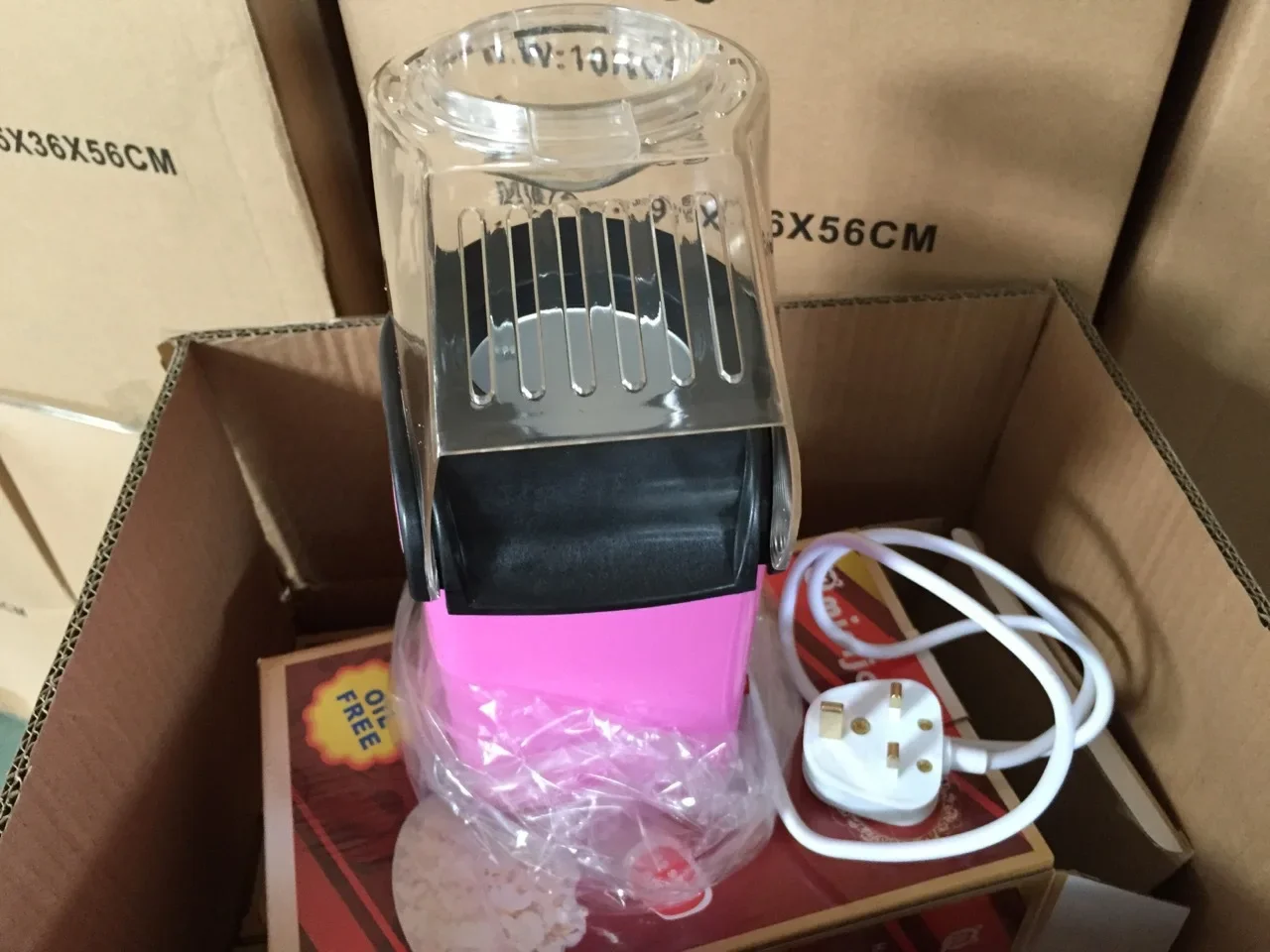 110V/220V Mini Popcorn Maker, Electric Automatic Popcorn Machine, Kids Favorite Home Appliance