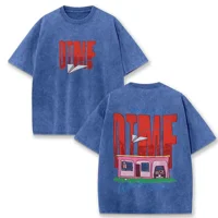 T-shirt vintage délavé Bad Bunny Debi Tirar Mas Fotos DTMF 2025 Album Hip Hop Tee Homme Femme Oversize 2026 Été Streetwear 4