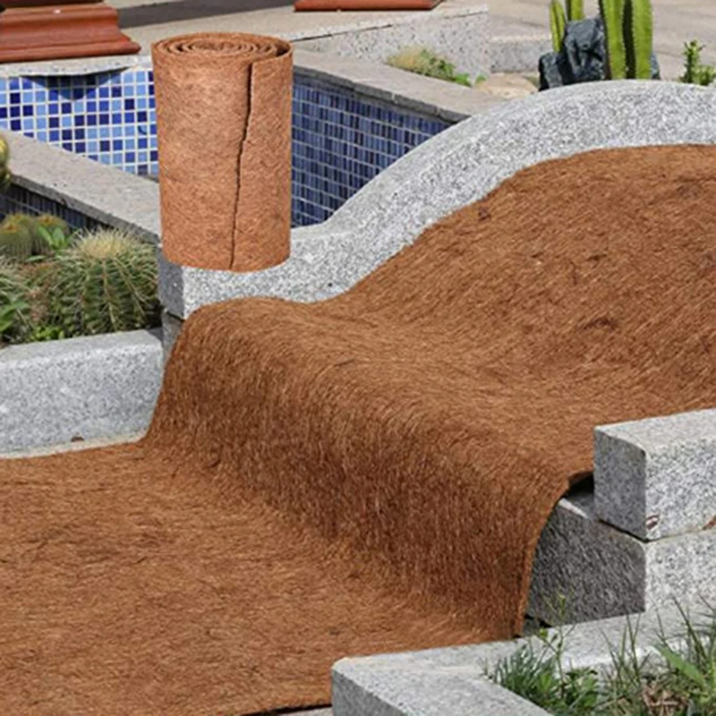 

Coconut Coir Liner Sheet Coco Plant Fiber Roll Natural Reptile Carpet Mat Reptile Bedding Supplies Insulation Flowerpot Basket