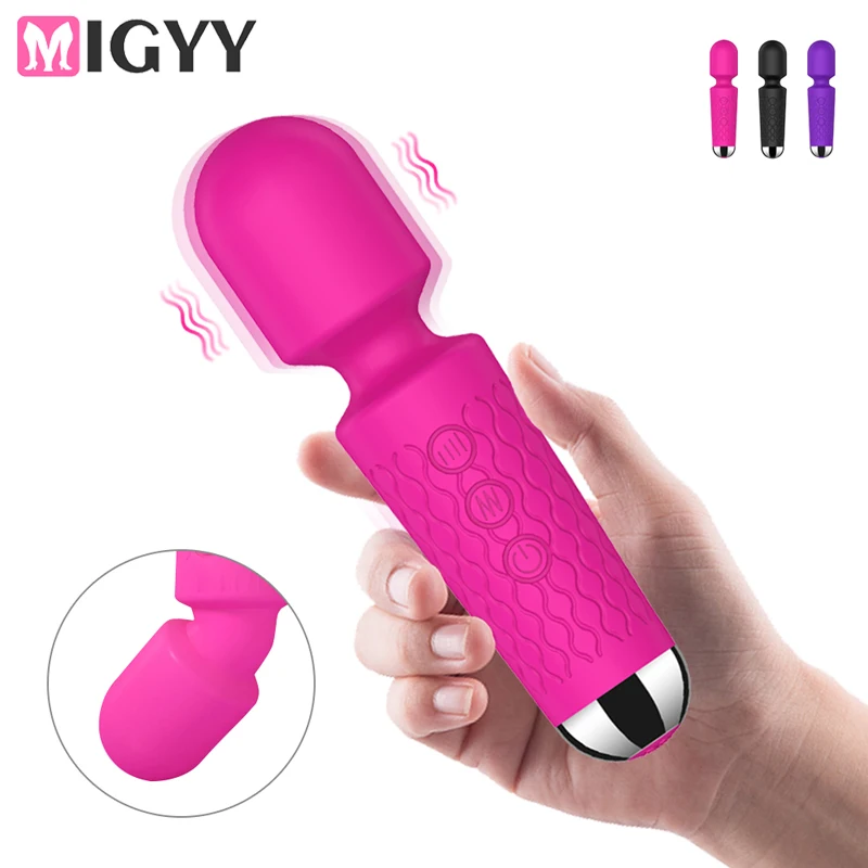 20 Modi, starke Vibration, verbesserter Mini-Vibrator, USB-Aufladung, Handheld-Körpermassagegerät, Klitoris, G-Punkt-Vibratoren, Sexspielzeug für Frauen 1