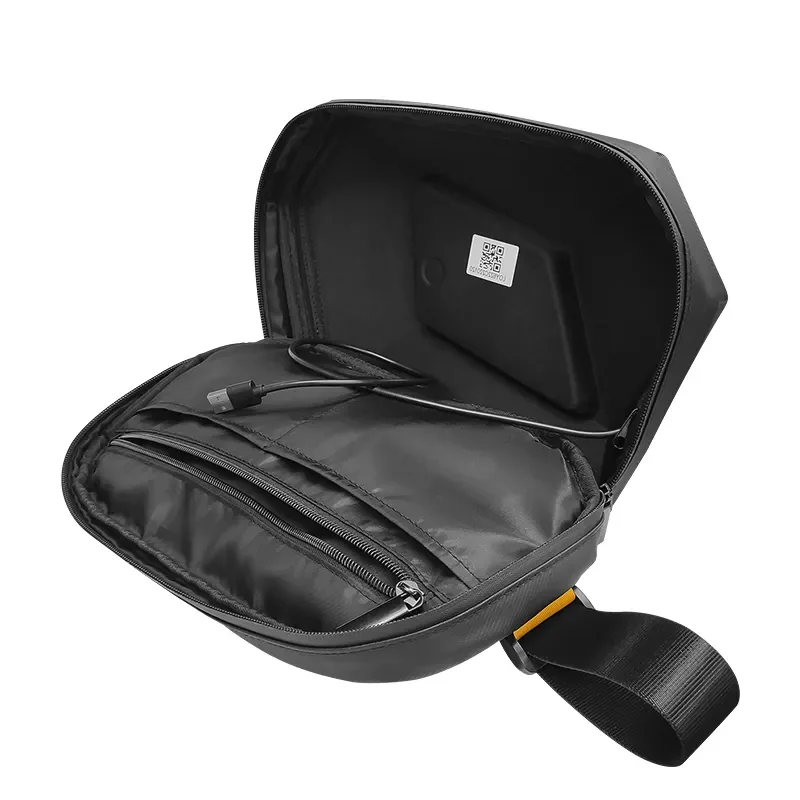 Smart LED DIY Backpack Devil's Eye Travel Bag Bluetooth Waterproof Hard Shell Cool Motorcycle Riding Led Knight Backpacks