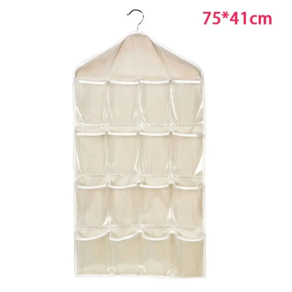 Portable 16 Grids Hanging Bag Multifunctional Pocket Hanging Storage Bag Foldable Big Wall-Mount Bags 6