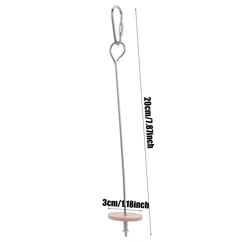 2025 Bird Toy Skewer Fruit Spear Hanging Holder Pet Parrot Parakeet Small Animal Stainless Steel Parrot Toy Fork Bird training toys