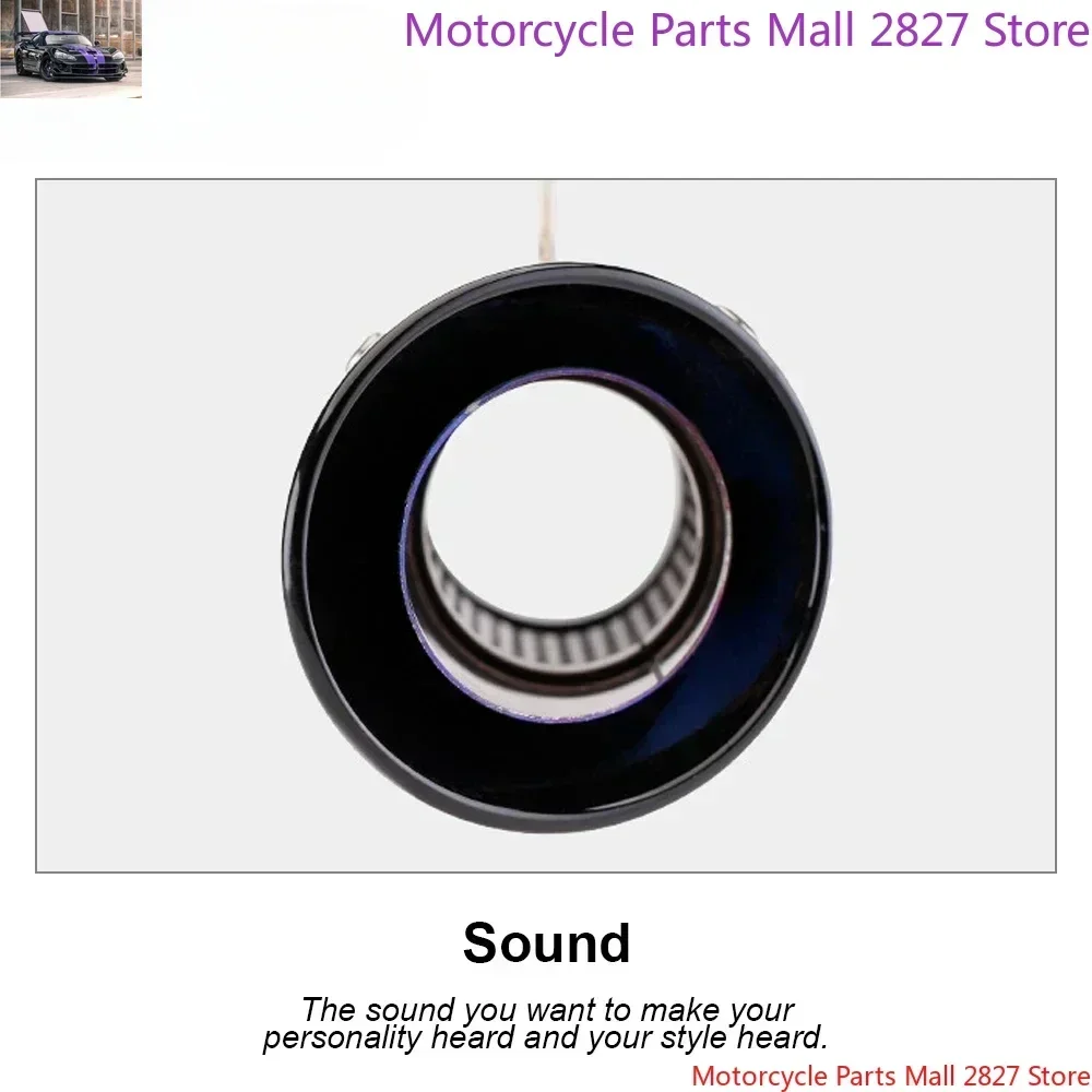 51mm Motorcycle Exhaust Pipes Escape Three-Layer SC Exhaust Muffler With DB Killer For Ninja Z250 Z300 ZX10 MT07 MT09 R25 R3 R6