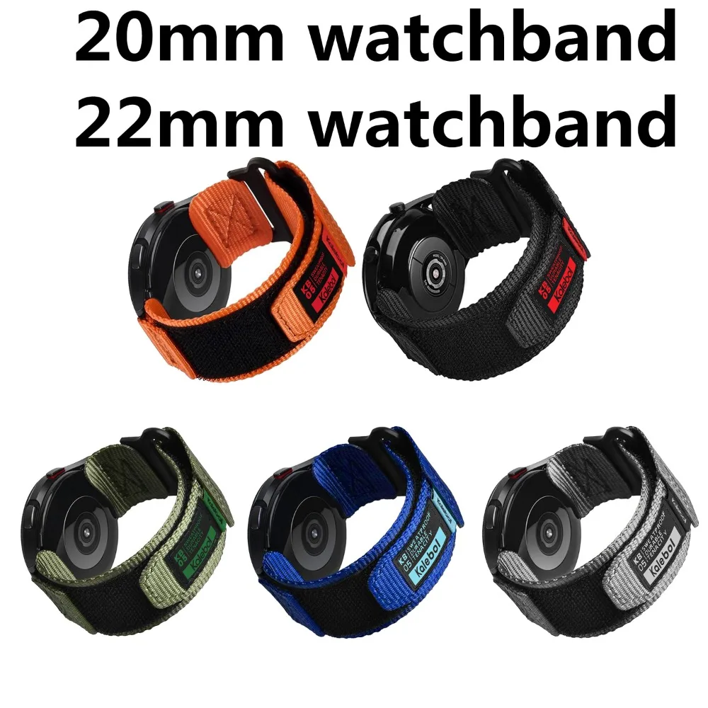 

Nylon Sport Military Watch Band For Xiaomi huawei Redmi Samsung watch Wrist Straps For Men Quick Release Quick-Drying 20MM 22MM