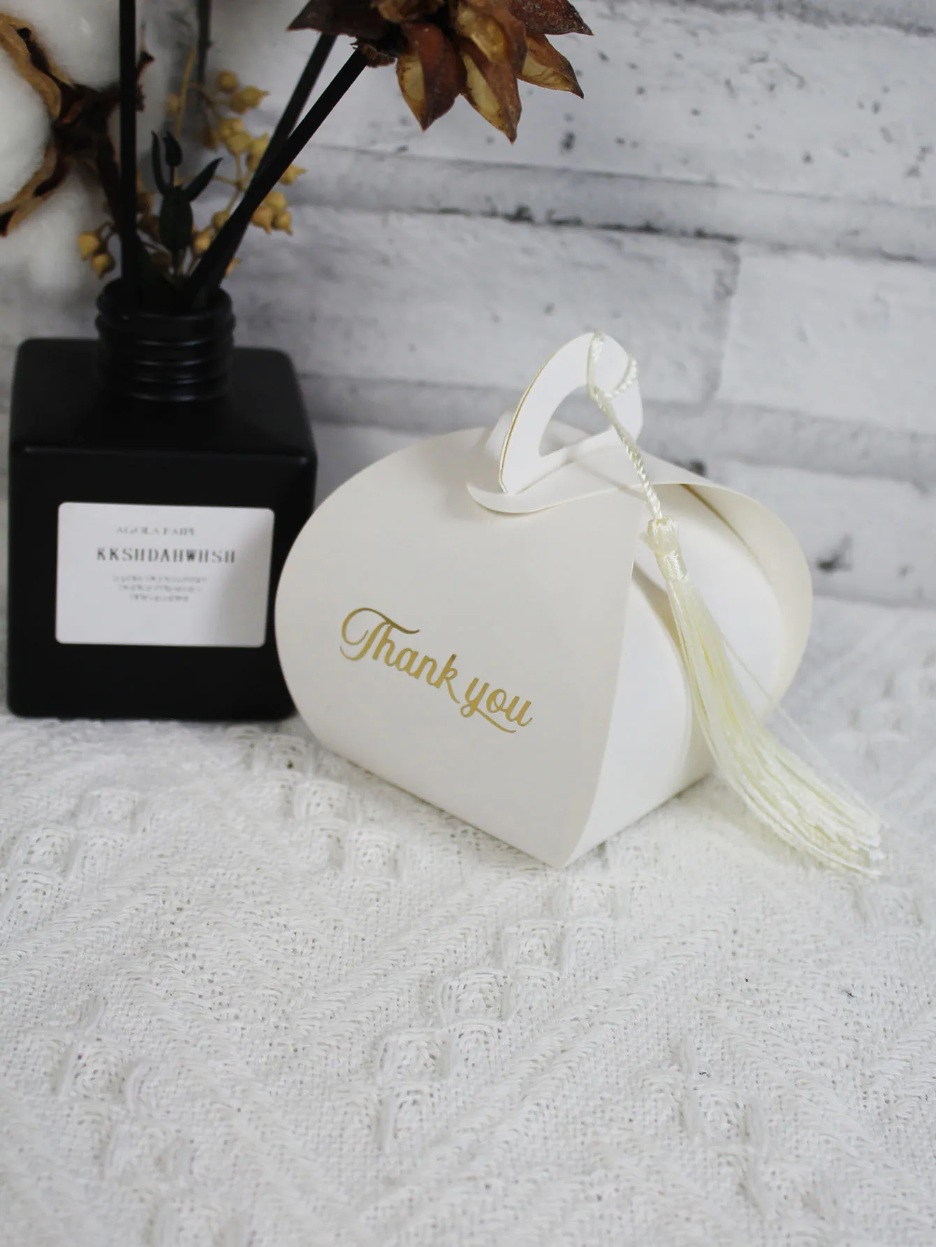 Elegant Tassel Bread Boxes Thank You Gift - Baby Shower Wedding Favors Chocolate Candy ... - SKU TBB01032 - UGI Packaging