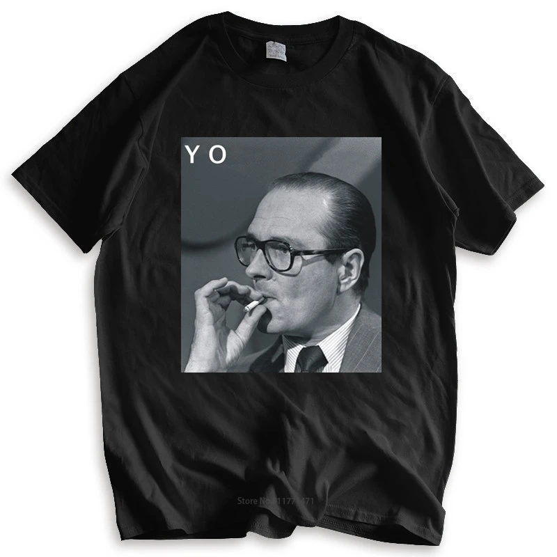 Tshirt Uomo Cotone Top Chirac - Yo Rap Hip Hop Fumer Paris Mode Fashion France New Fashion Tee-Shirt Uomo Tee