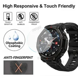 Premium 9H Tempered Glass Screen Protector - Anti - Scratch Protective Film - Amazfit T Rex 3 (1 piece)