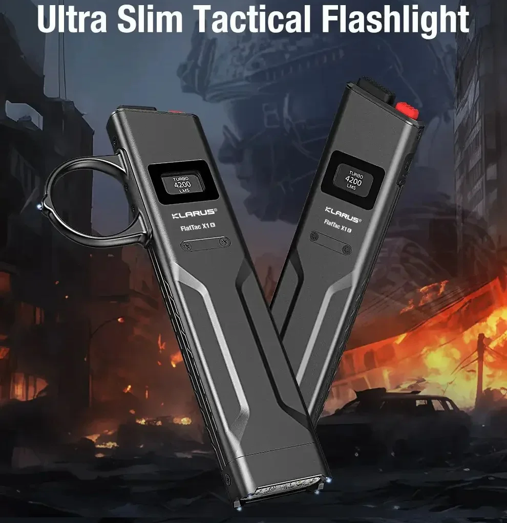 Ultra Thin Tactical Flashlight with Luminus SST 70 LED for Outdoor Emergency